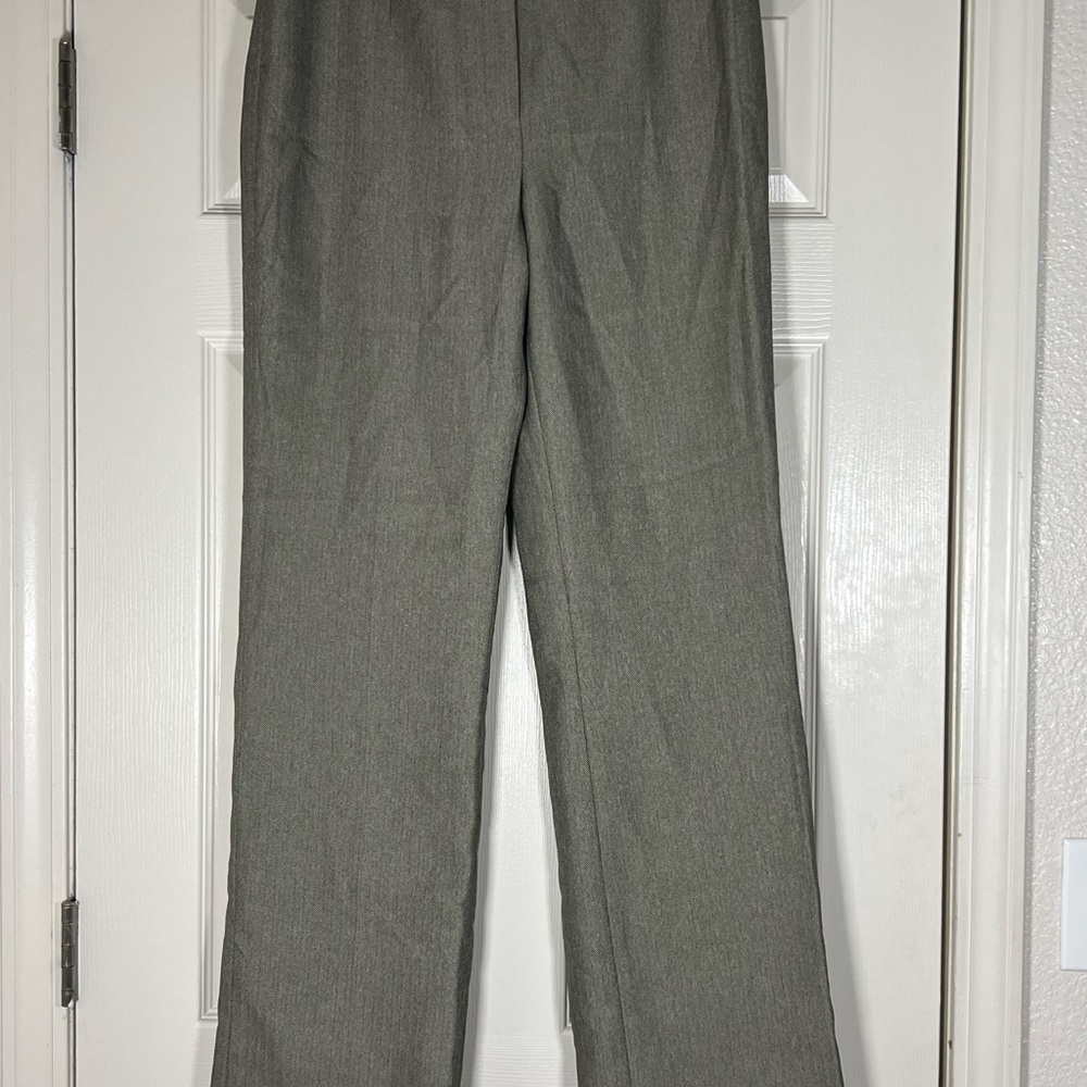 Evan Picone Gray Straight Leg Pants